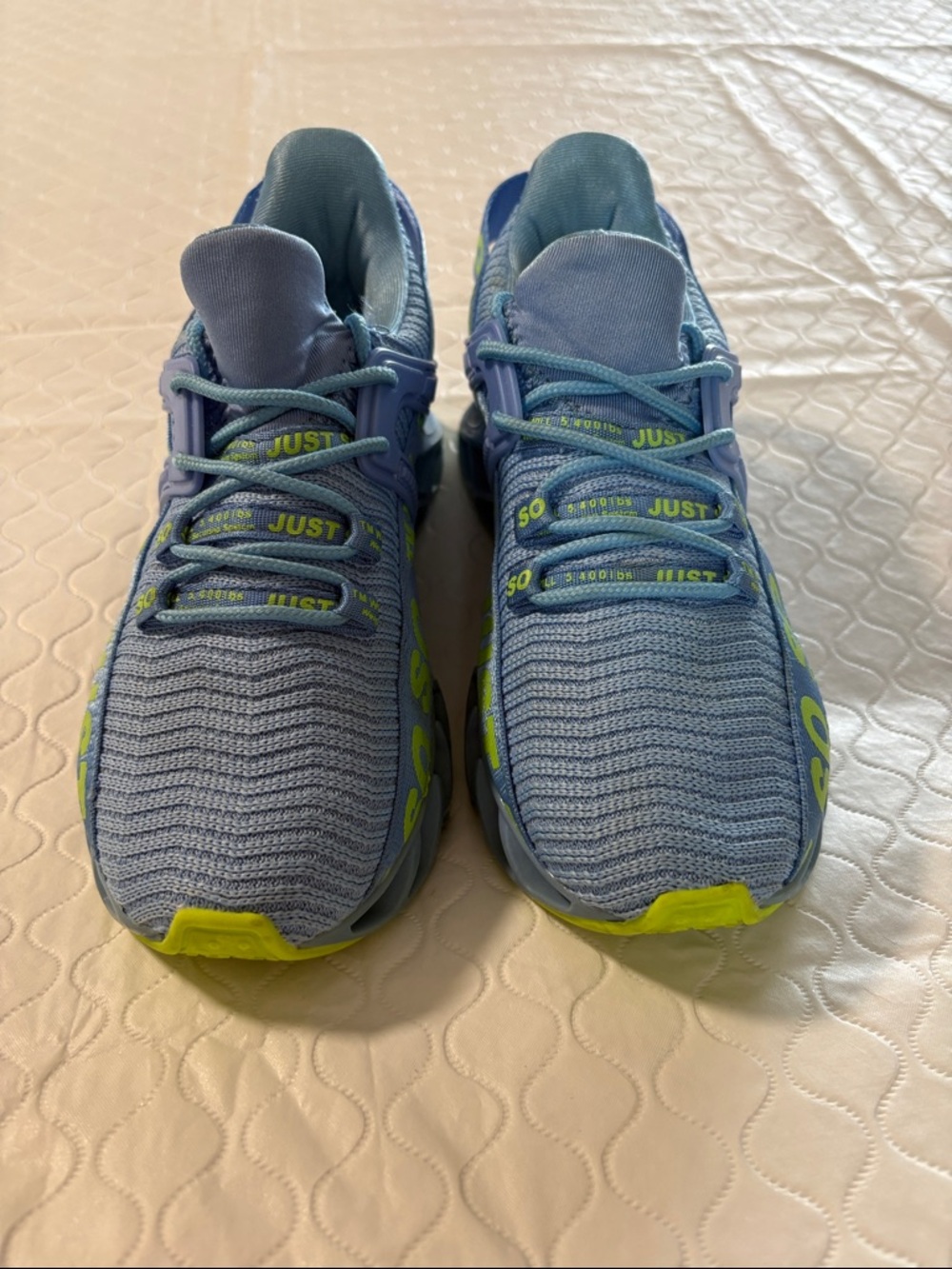 Light Blue & Lime Performance Women's Sneakers